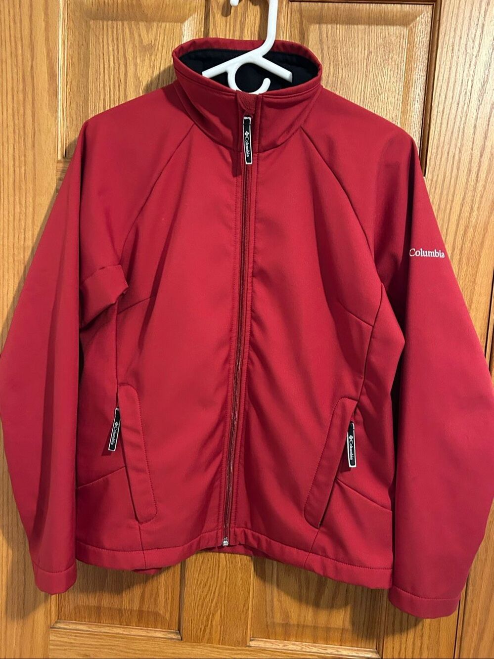 Columbia Red Light Fleece-Lined Softshell Full Zip Jacket Inner Pockets Women's